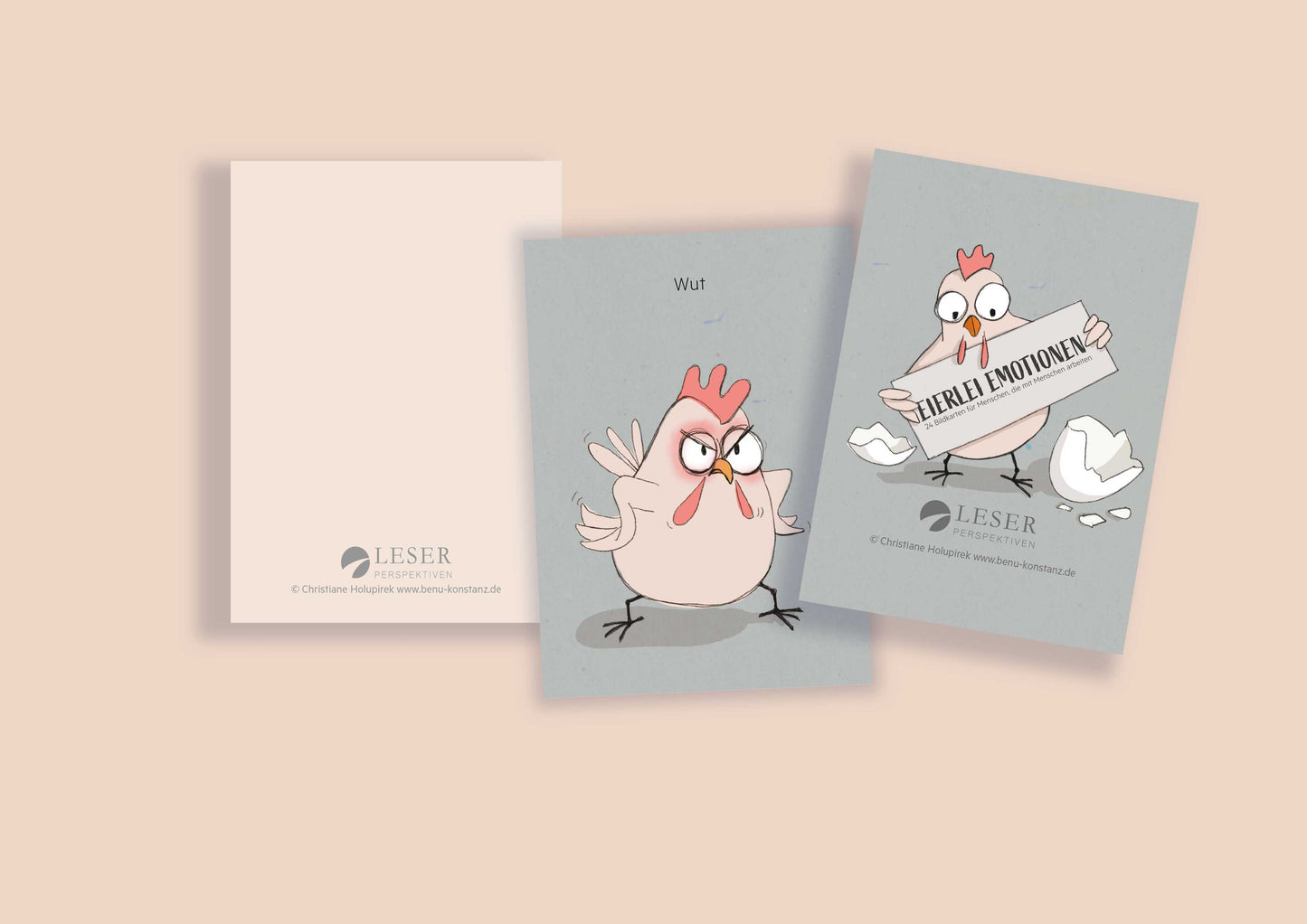 Eierlei Emotionen (DIN A6, Postkartengröße)