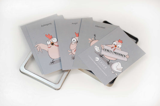Eierlei Emotionen (DIN A6, Postkartengröße)